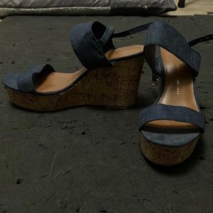 EUC Gap Cork and Chambray Wedges